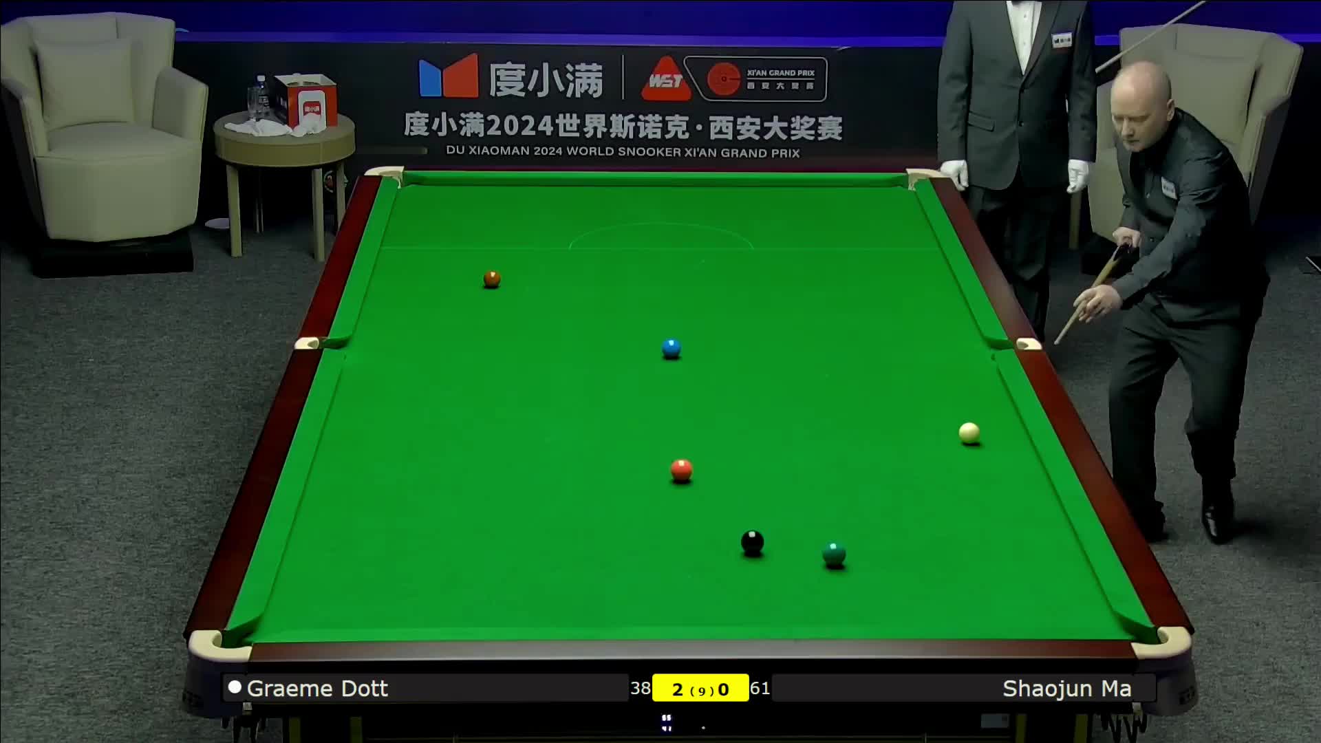 格雷姆·多特vs马少君 2024斯诺克西安大奖赛 清流