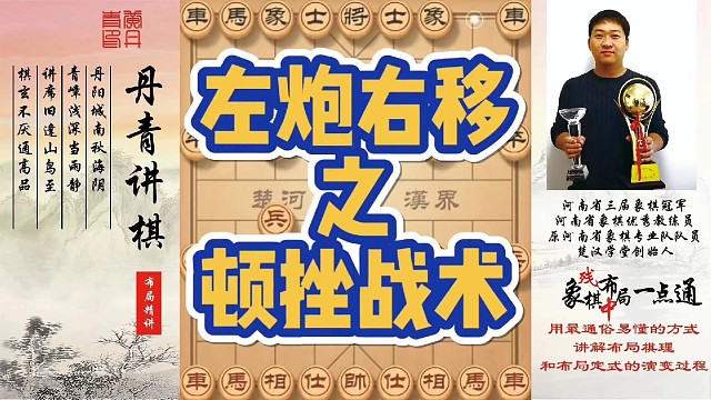 左炮右移之顿挫战术！如何快速提升象棋水平系统学棋？如何学习布局，中局，残局？少走弯路，真心教棋，带你