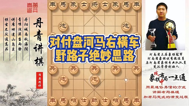 对付盘河马右横车野路子的绝妙招法！如何快速提升象棋水平系统学棋？如何学习布局，中局，残局？少走弯路，