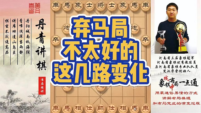 弃马局不太好的这几路变化！如何快速提升象棋水平系统学棋？如何学习布局，中局，残局？少走弯路，真心教棋