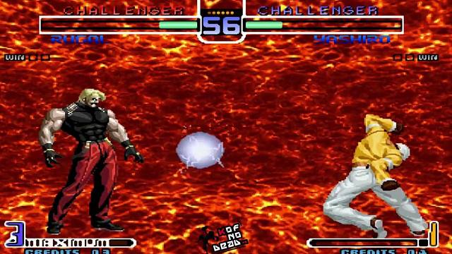 卢卡尔 bug 凯撒波 vs 大蛇七枷社 岩浆拳 KOF 2002