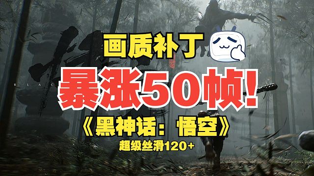 帧数暴涨50帧！《黑神话：悟空》画质补丁！拯救你的显卡！！