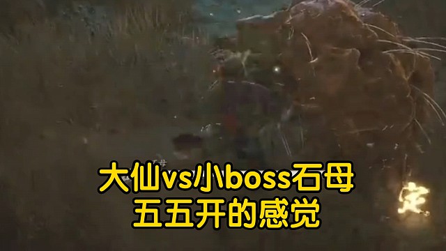 大仙vs小boss石母，感觉大仙和它只有五五开，大仙还得练啊哈哈。