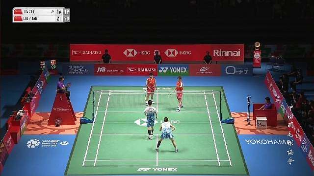 仰天长啸！圣坛组合真的是霸气十足啊！刘圣书/谭宁 21-16、21-19 贾一凡/李汶妹