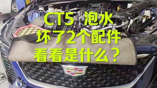 凯迪拉克CT5泡水了 这2 个配件坏了