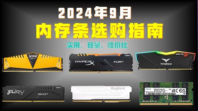 【建议收藏】2024年9月电脑内存条选购指南|开学季来了，还不知道如何选内存条的小伙伴看过来~本期视