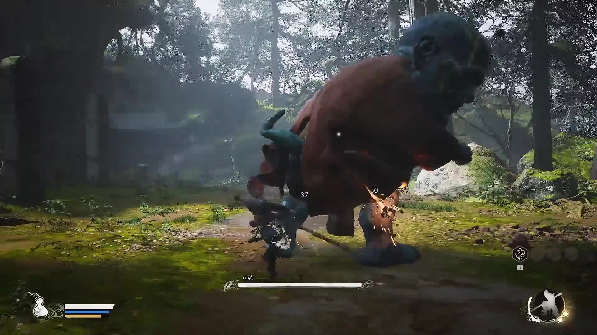《黑神话悟空》第一关的大头怪，掌握住这个方法，就能轻松拿捏