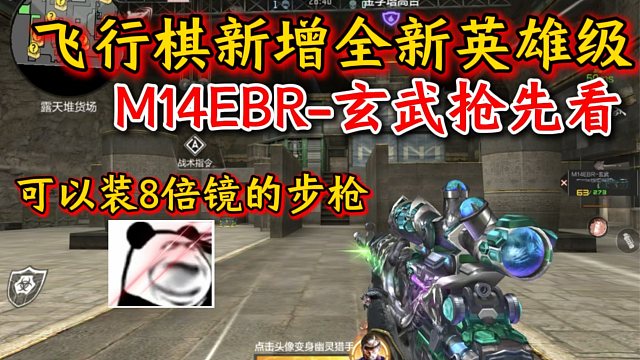 飞行棋全新英雄级M14EBR-玄武实战抢先看！
