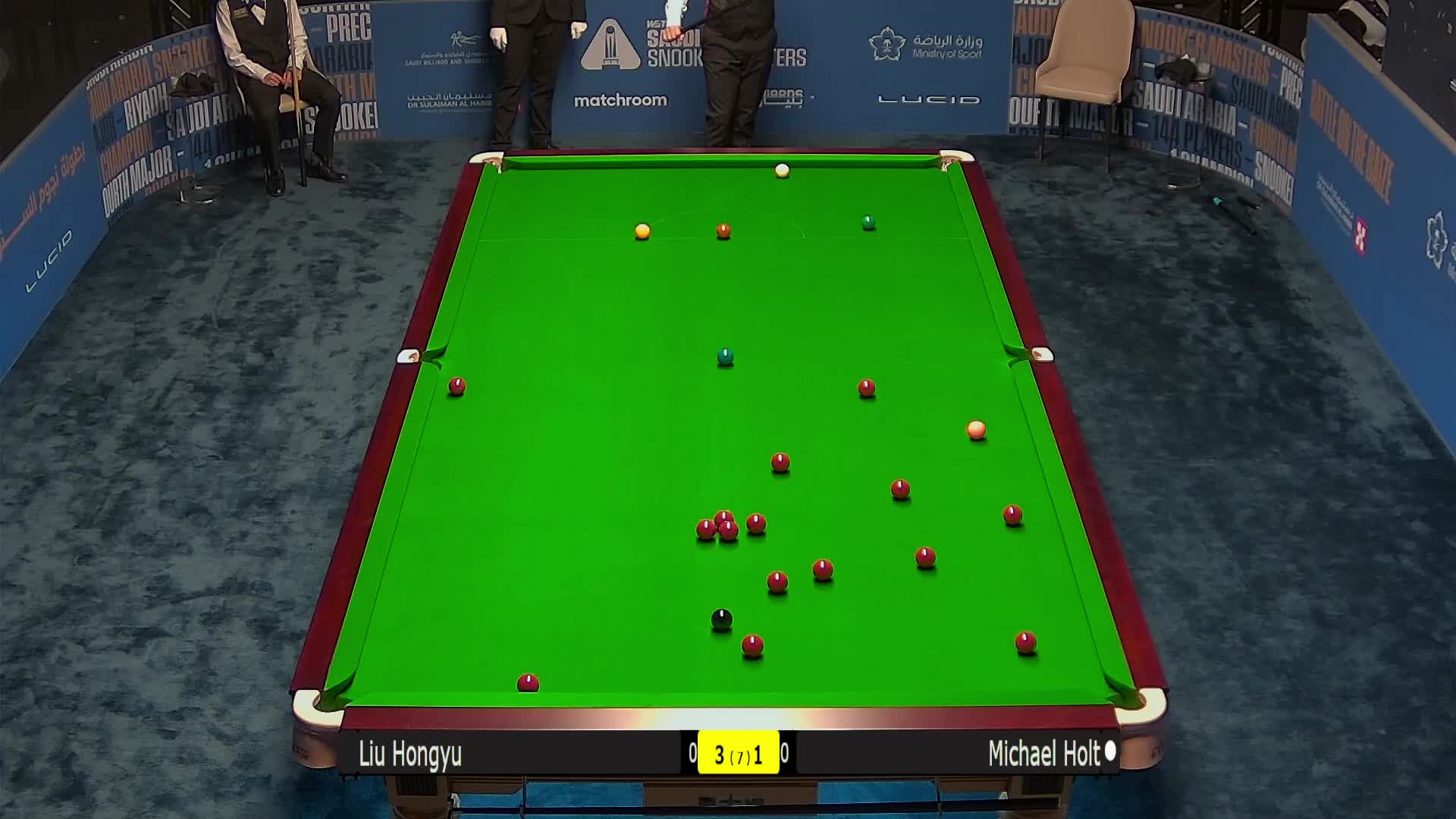 刘宏宇VS迈克尔·霍尔特  2024沙特大师赛 清流