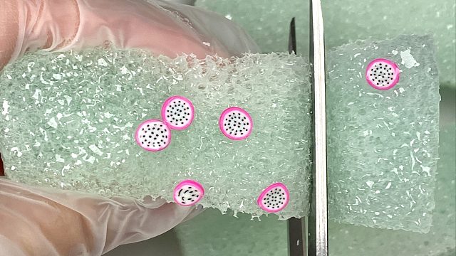 沉浸式剪一块清爽薄荷味海绵～