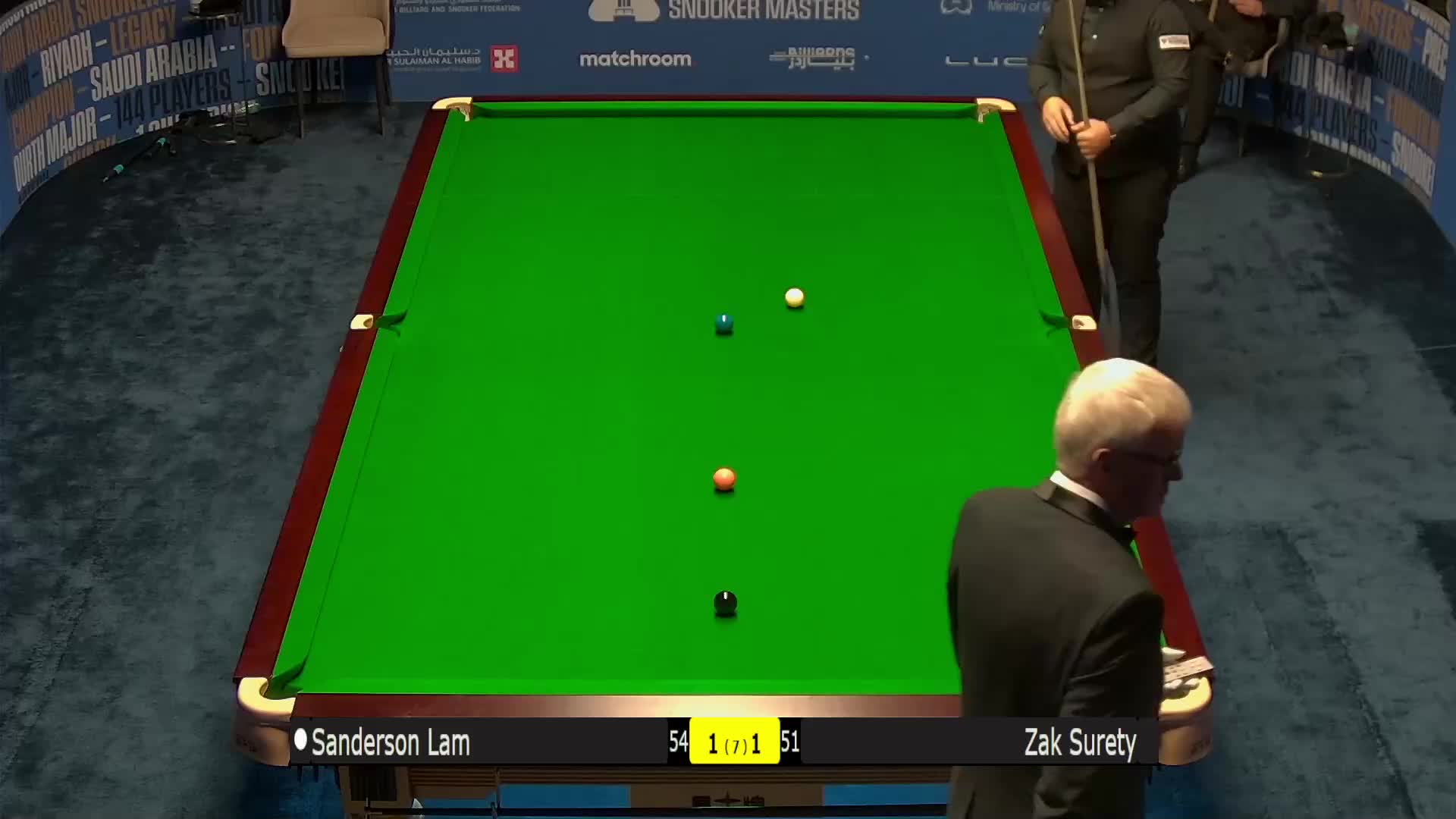 林杉峰  VS  扎克·苏尔蒂 2024沙特大师赛 清流