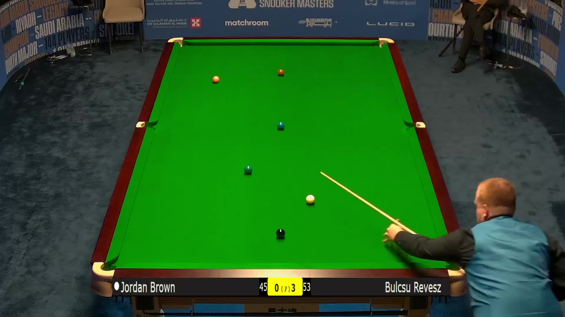 乔丹·布朗  VS  布尔苏·雷韦斯 2024沙特大师赛 清流