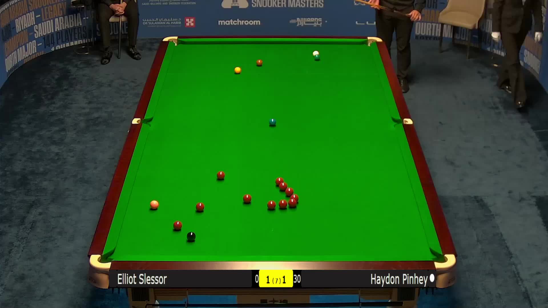 艾利奥特·斯莱瑟  VS  海顿·平海 2024沙特大师赛 清流