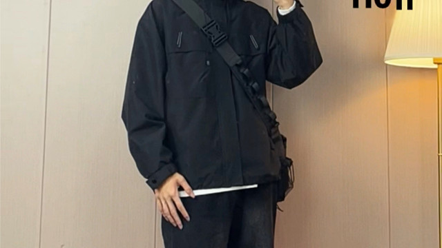 秋天的第一套一身黑～