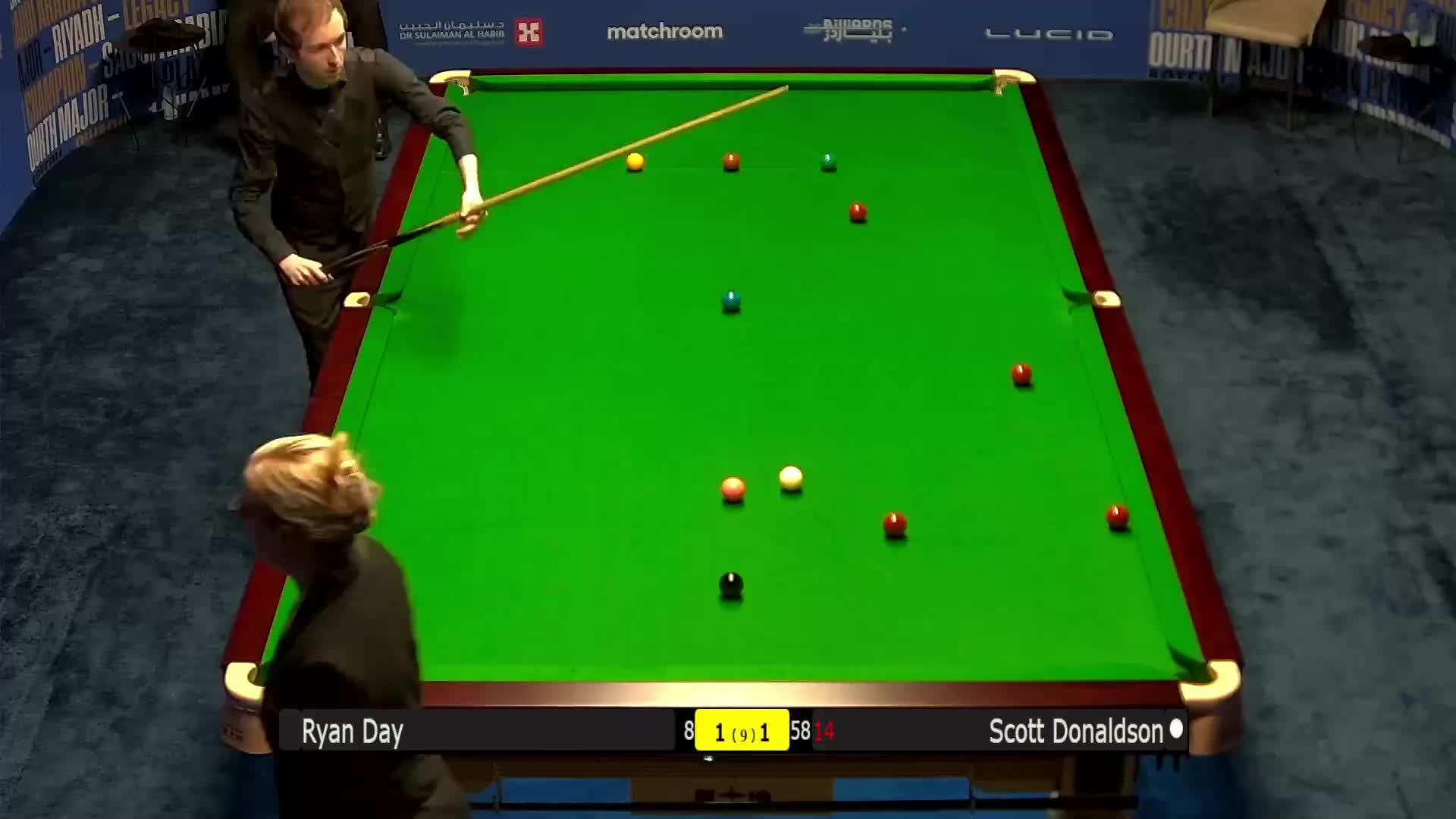 斯科特·唐纳森VS瑞恩·戴 2024沙特大师赛 清流