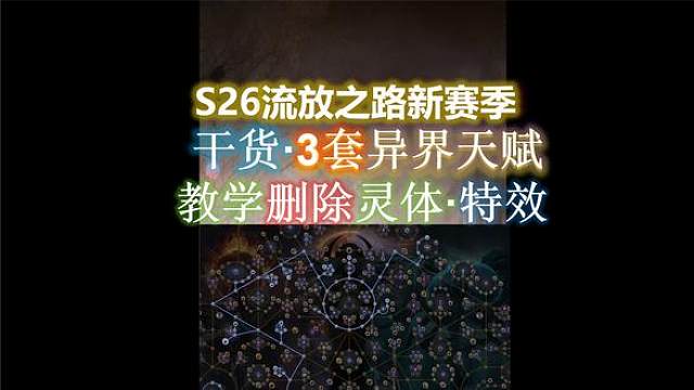 必备品·冰/电灵体技能特效删除+3套异界策分享，快快收藏起来！ #流放之路 #S26君峰城下 #异界