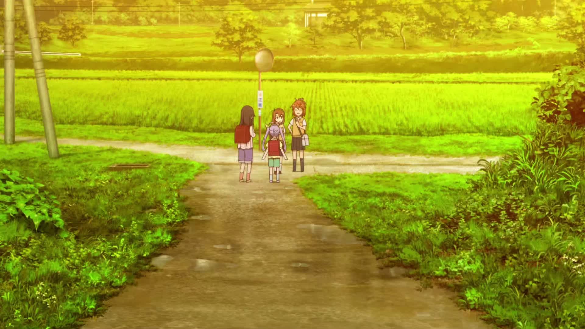 【倒放】Non Non Biyori Nonstop OPつぎはぎもよう