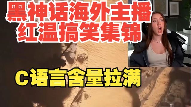 【熟肉】【黑神话悟空】黑神话海外各主播搞笑红温集锦，C语言含量直接拉满