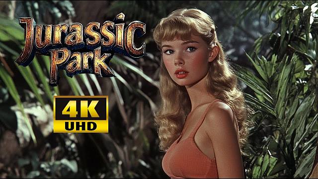 【4K】AI生成《侏罗纪公园》五十年代电影风格预告片 | 作者：Abandoned Films | 