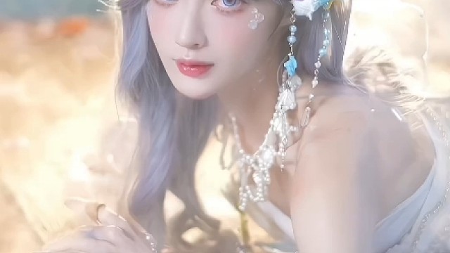 #二次元少女 #cos #美人鱼 这条鱼 红烧还是水煮#逆水寒ol