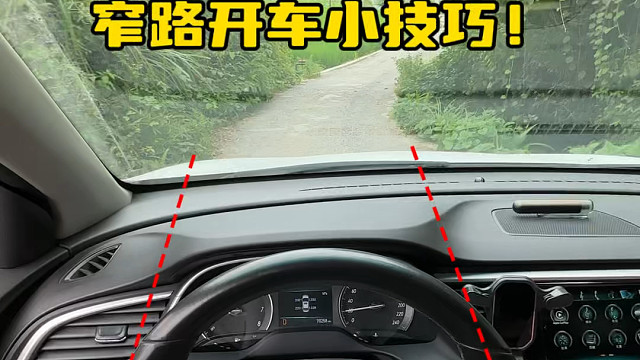 新手遇到窄路掉头的时候是不是判断不好车身距离，阿峰来分享几个技巧  #判断车距的技巧 #用车小知识