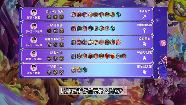 比赛的选手都在玩什么阵容？挑杯第三轮C组战报来了！