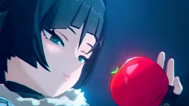 救命，简吃苹果的样子好涩啊，还摸大腿！