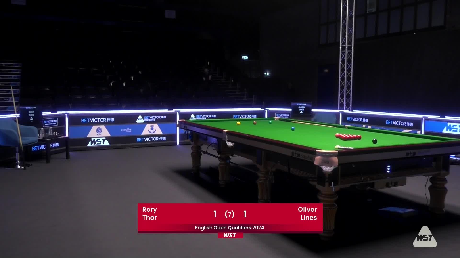 涂振龙VS奥利弗·莱恩斯2024斯诺克英格兰公开赛 清流