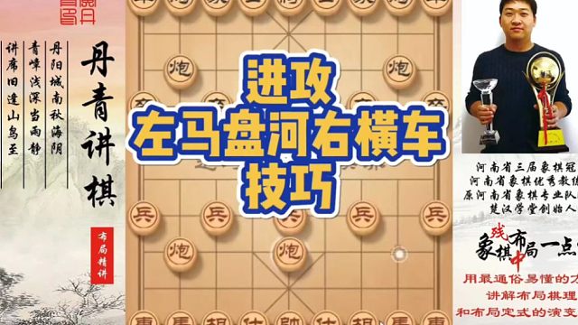 进攻左马盘河右横车的技巧！如何快速提升象棋水平系统学棋？如何学习布局，中局，残局？少走弯路，真心教棋