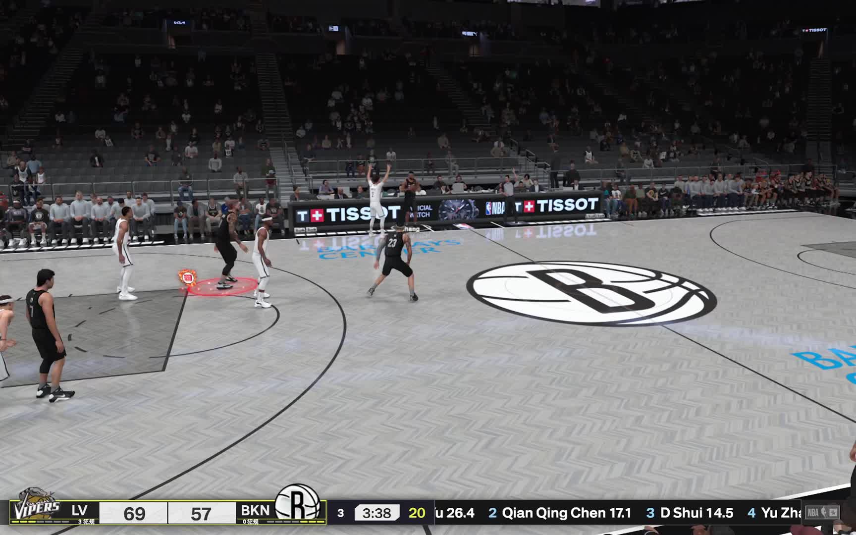 2K25 终极联盟S1赛季-毒蛇vs篮网 101-81