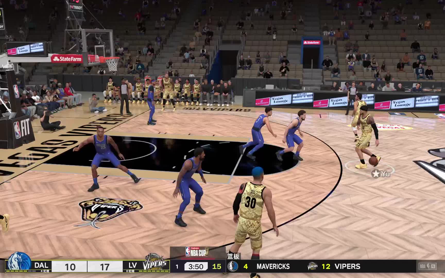 2K25 终极联盟S1赛季-独行侠vs毒蛇 38-51 上半场