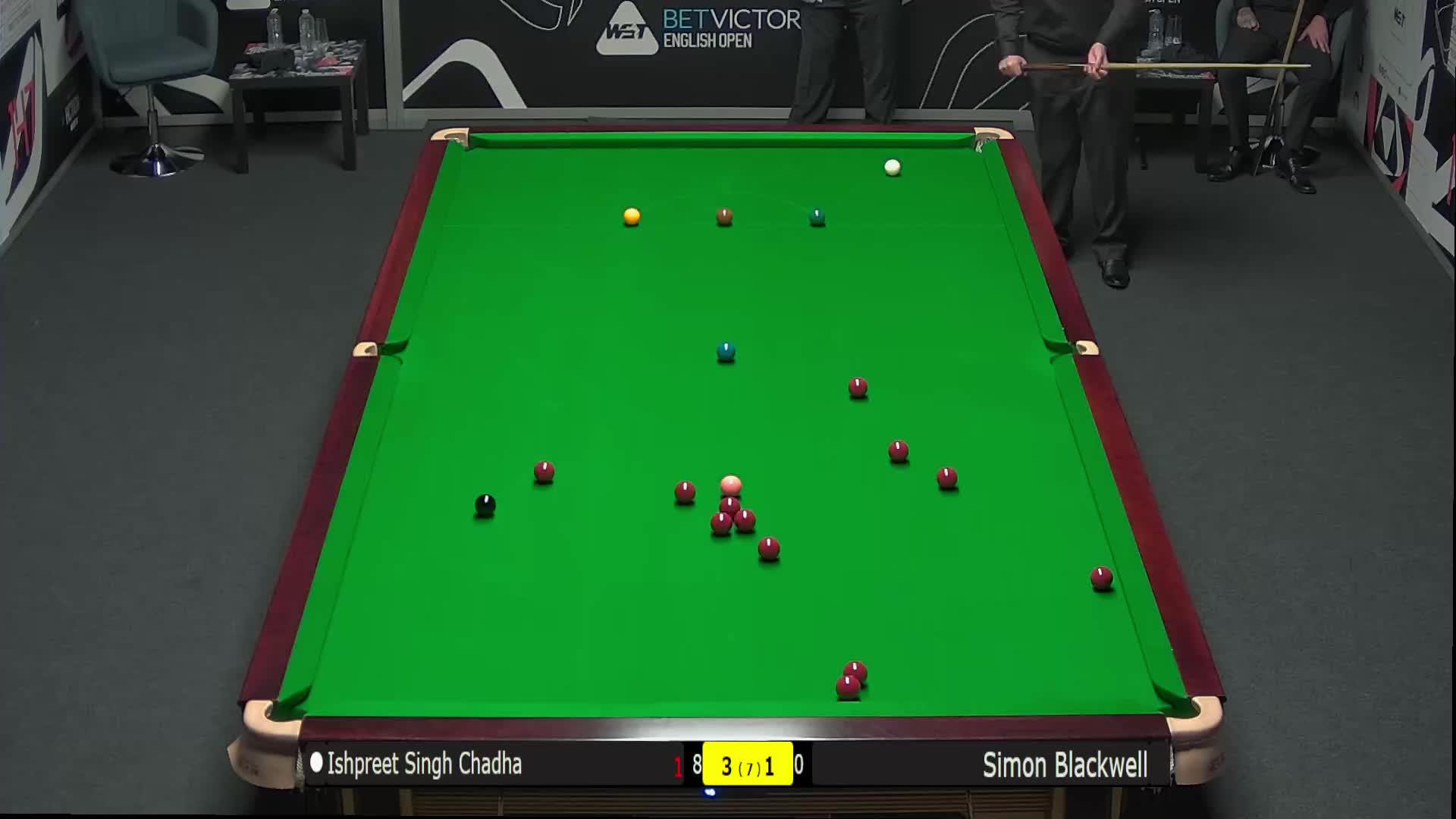 伊什普利特·辛格·查达VS西蒙·布莱克威尔 2024斯诺克英格兰公开赛 清流
