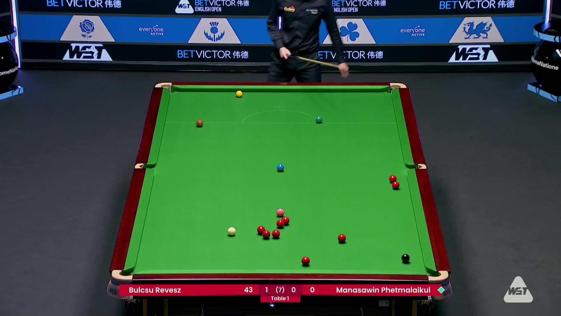 布尔丘·雷韦兹VS马纳萨温·佩特玛莱库 2024斯诺克英格兰公开赛 清流