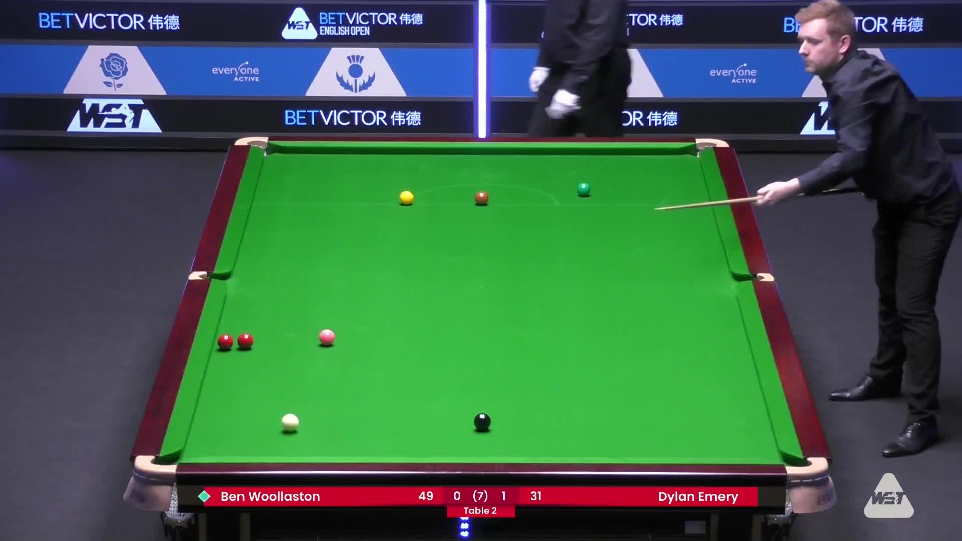 本·沃拉斯顿VS迪伦·埃默里 2024斯诺克英格兰公开赛 清流