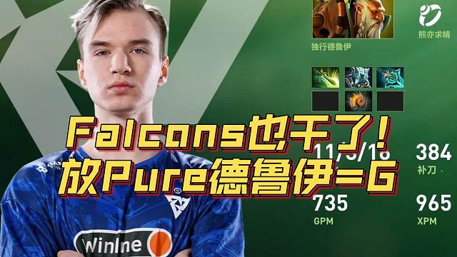 《Falcons也干了！放Pure德鲁伊=G》刀塔名画 TI2024篇