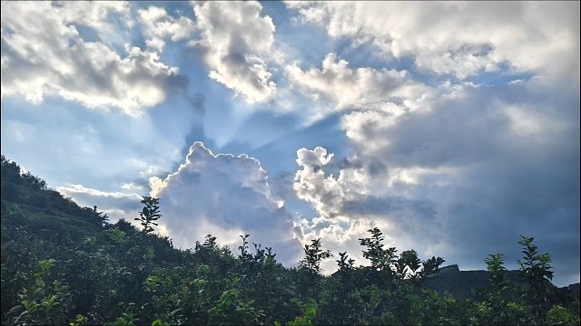 来感受下蓝天白云的乡村 #柚子