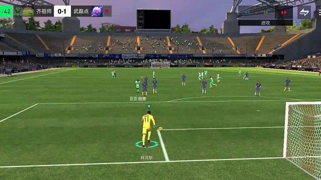 最简单高效的战术 直接找中路前锋=可有多种选择 可先观察防守球员=一般让对手先动 要不卖破绽