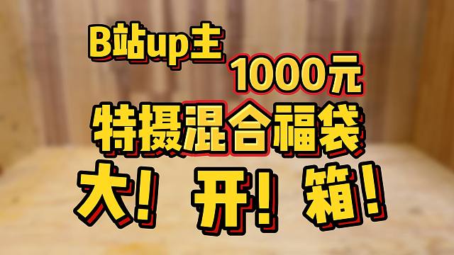 斥巨资1000元购买B站博主特摄混合福袋，到底能开出什么新花样的惊喜？