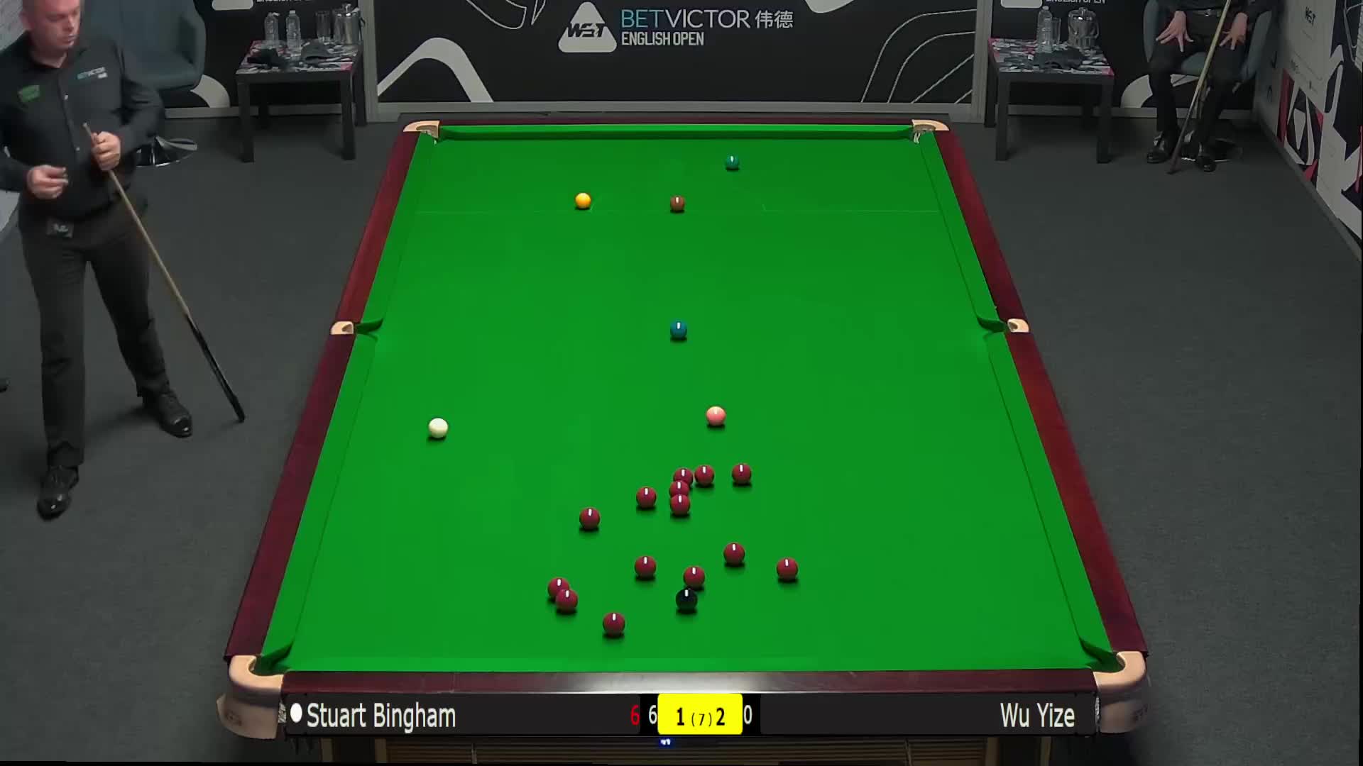斯图尔特·宾汉姆VS吴宜泽 2024斯诺克英格兰公开赛 清流