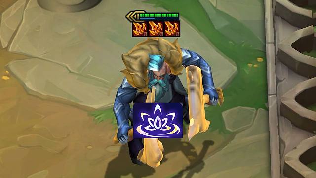 给三星奥拉夫配三杀人剑和光明珠光，爽阿！