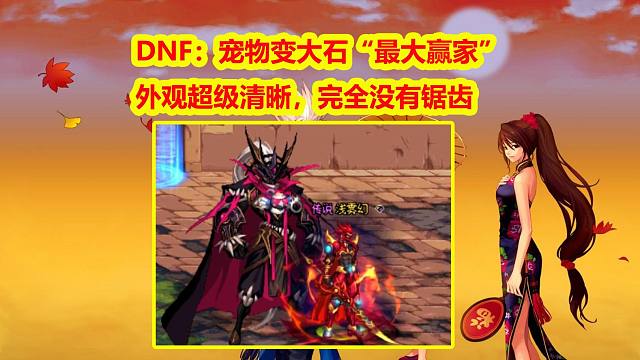DNF：宠物变大石“最大赢家”！外观超级清晰，完全没有锯齿