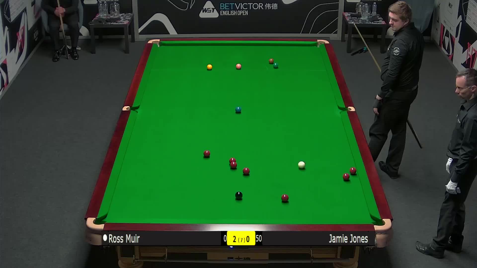 罗斯·缪尔VS杰米·琼斯 2024斯诺克英格兰公开赛 清流