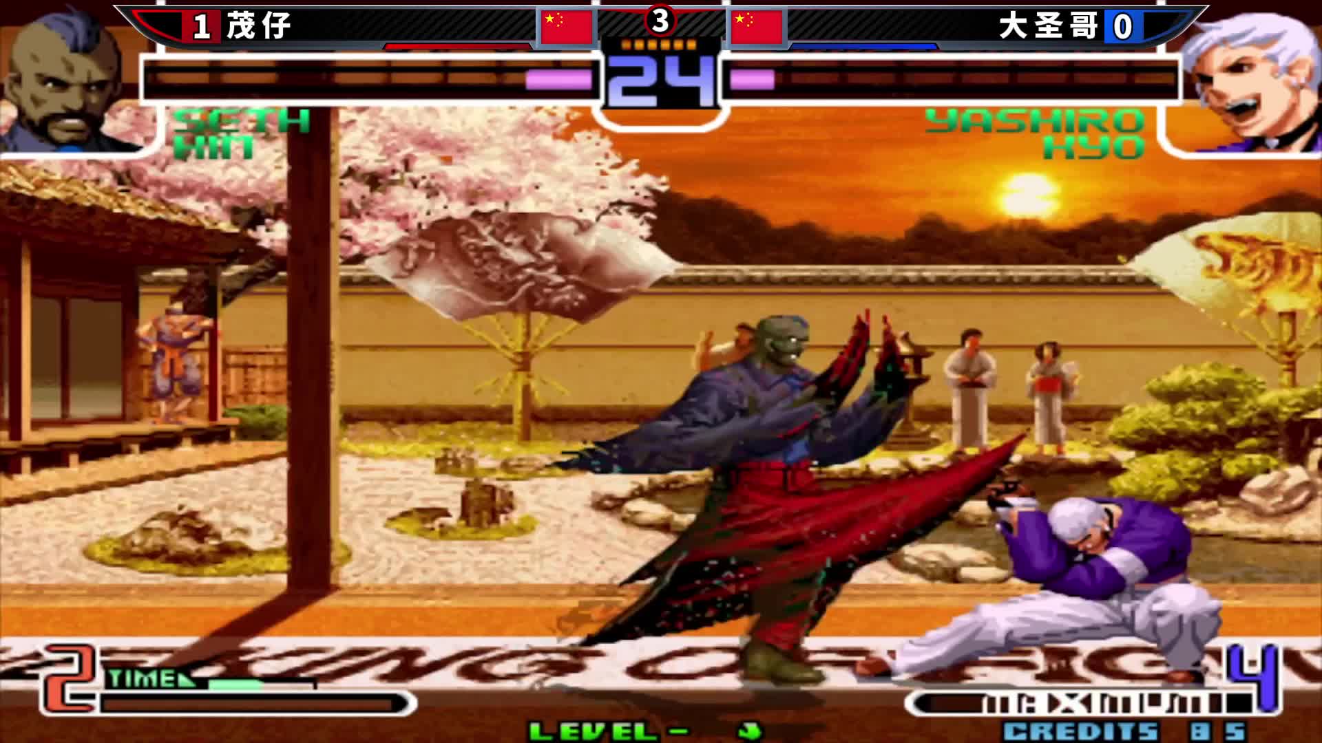 拳皇2002风云：国服前五的对决跌宕起伏，见招拆招让人捏把冷汗