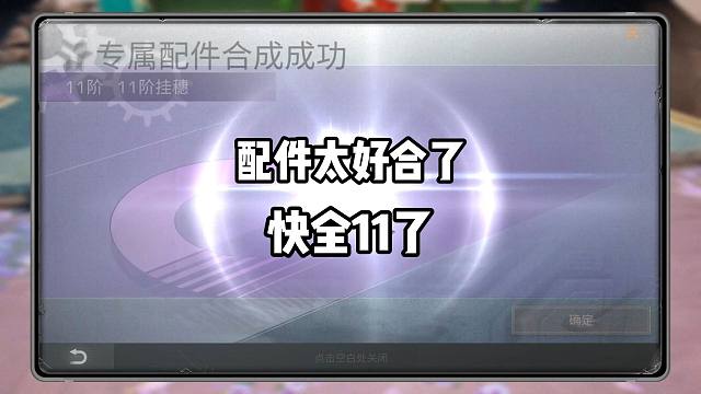 现在配件太好合了！小趴都快全11阶了！