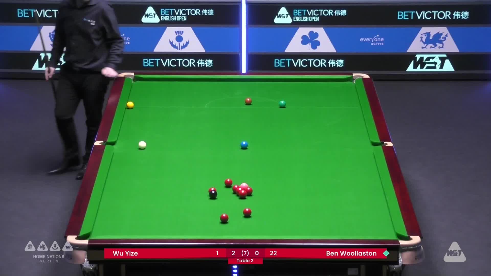 吴宜泽VS本·沃拉斯顿 2024斯诺克英格兰公开赛 清流