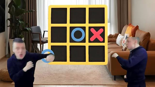 当我和朋友玩井字棋