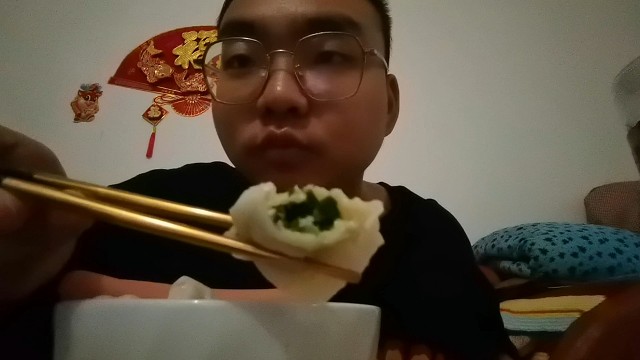 奶奶包的饺子，韭菜鸡蛋馅的也这么好吃