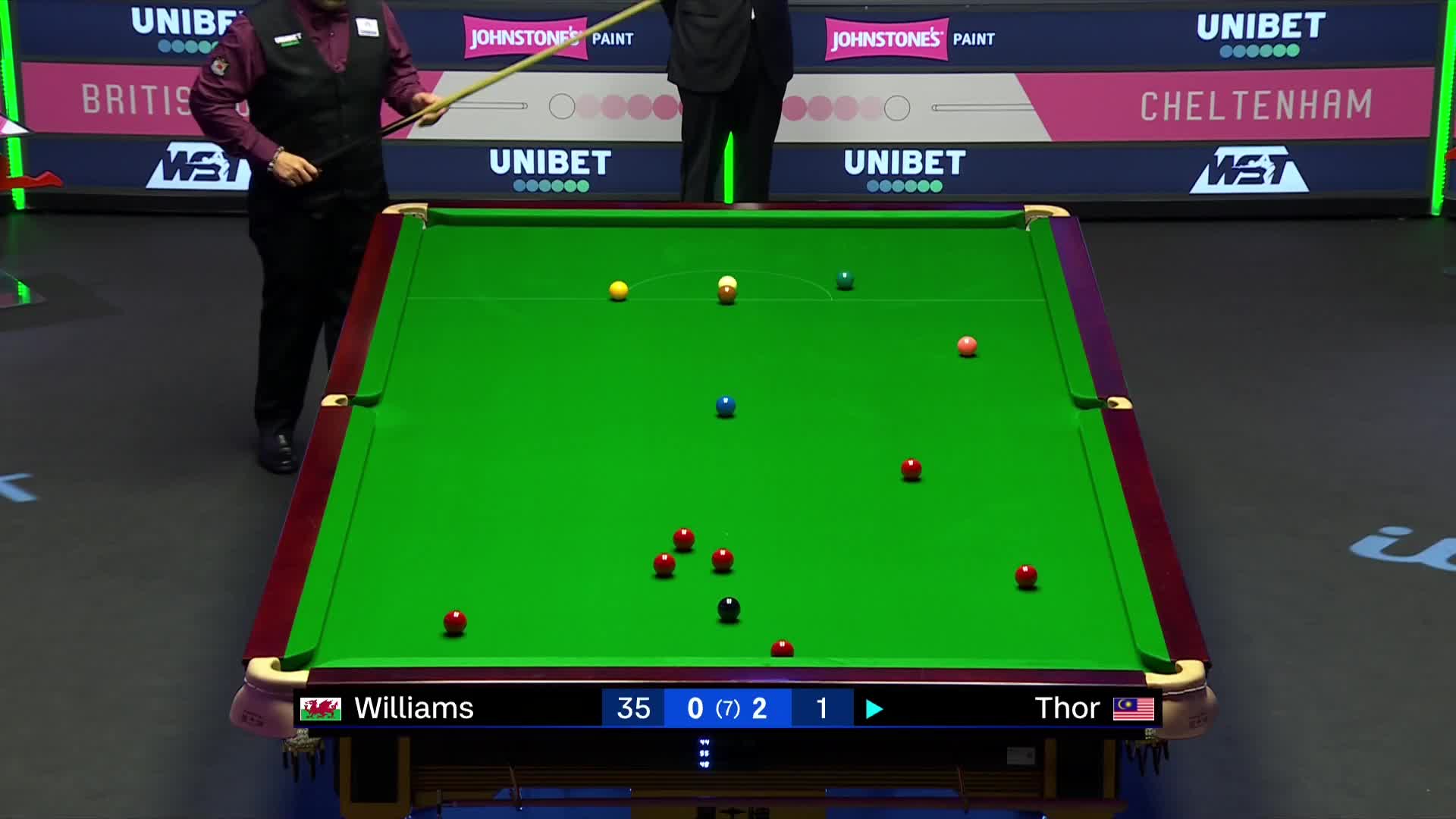 马克·威廉姆斯VS涂振龙 2024斯诺克英国公开赛 清流