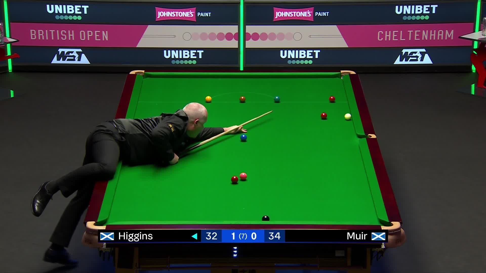 罗斯·缪尔VS约翰·希金斯 2024斯诺克英国公开赛 清流