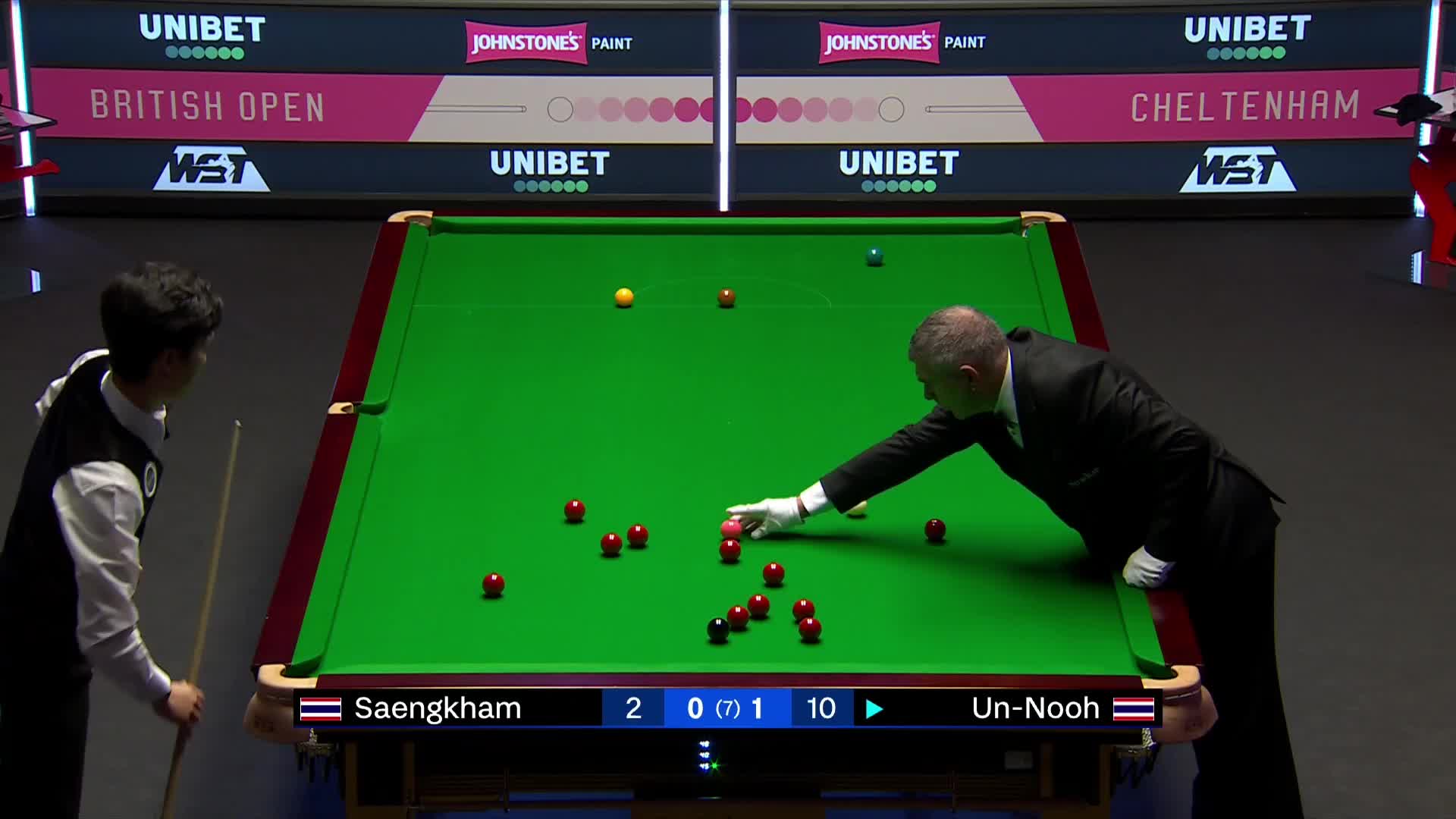  塔猜亚·乌诺VS诺鹏·桑坎姆2024斯诺克英国公开赛 清流